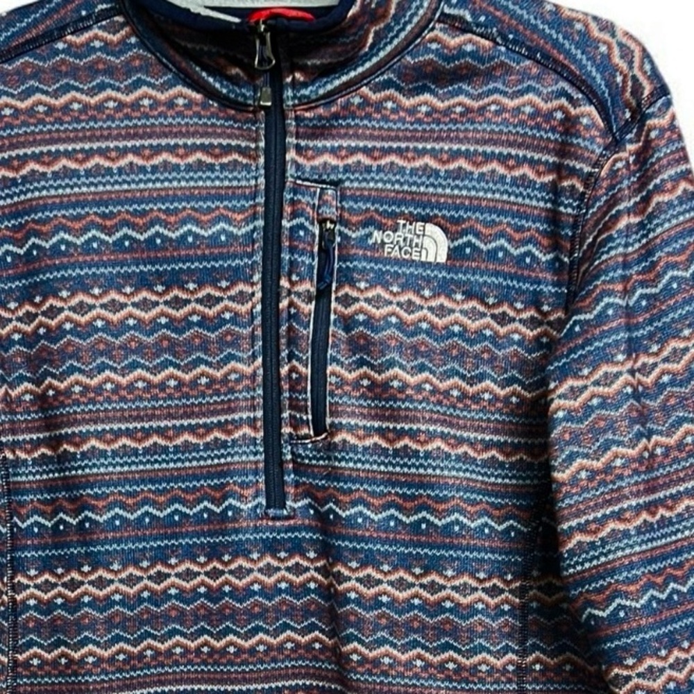 🌻The North Face Geometric Zigzag Outdoor Pullover Men’s Medium - Picture 4 of 9